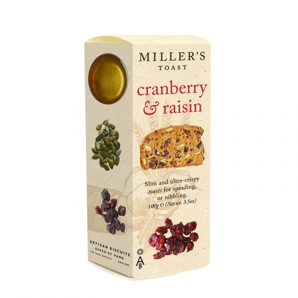 Miller's Toast - Cranberry & Raisin