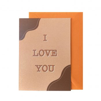 Greeting card - I love you (with envelope)